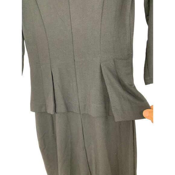 Homeyee Womens Black Peplum Dress Size S US 4 RAA10426 NWOT - Picture 7 of 9